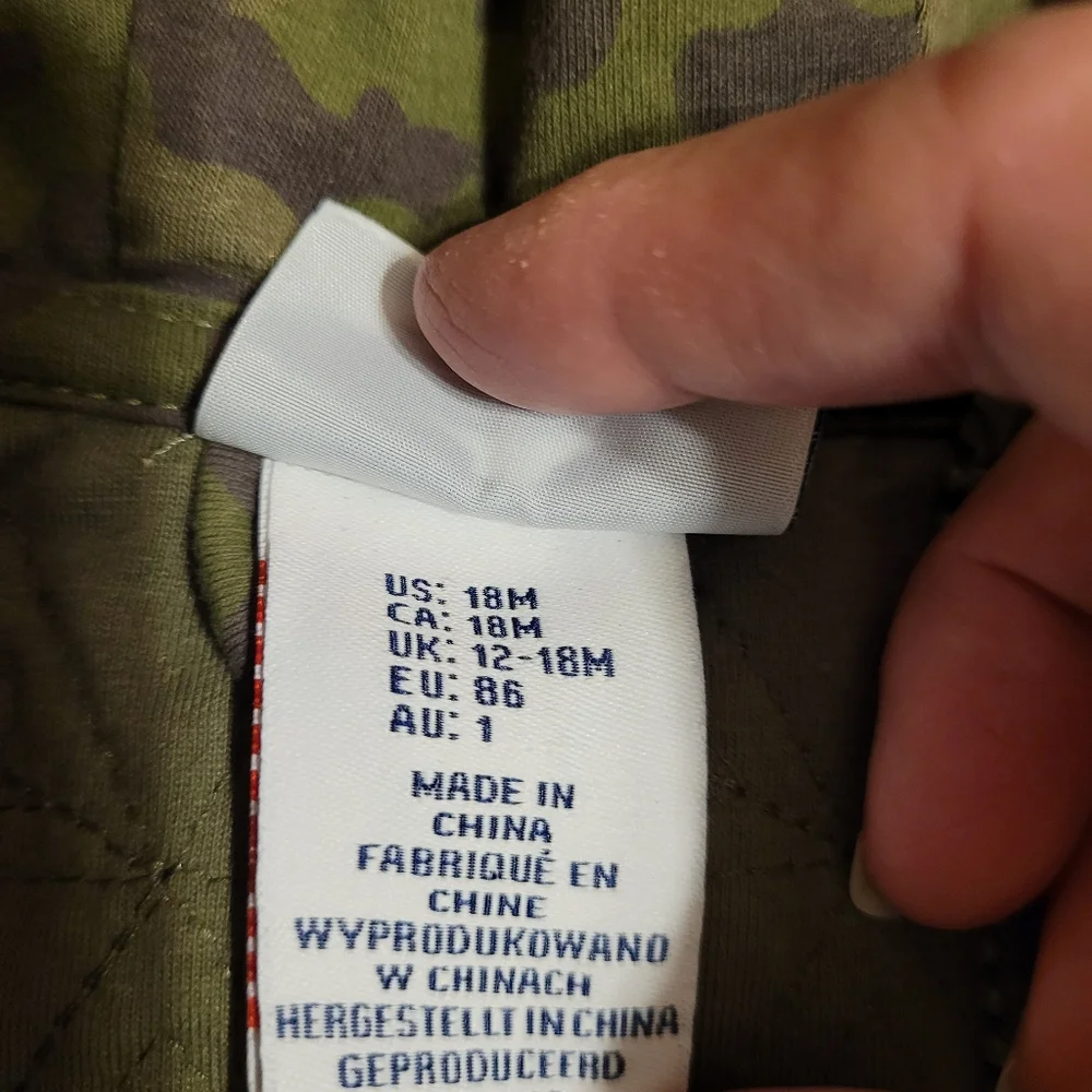 Tommy Bahama Boy's 18M Camo Jacket & Tee NEW